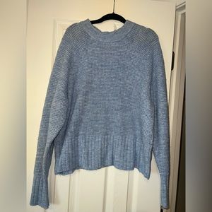 Target A New Day Waffle Baby Blue Sweater